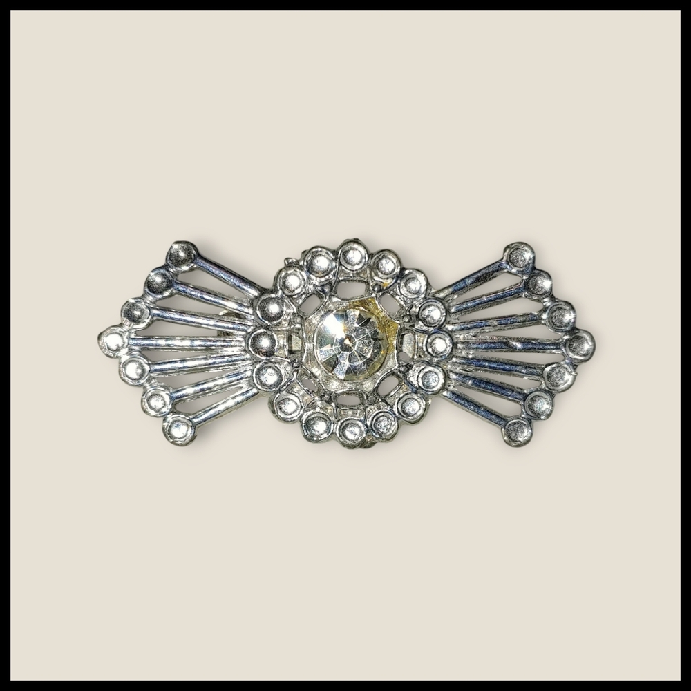 Vintage Rhinestone Burst Brooch